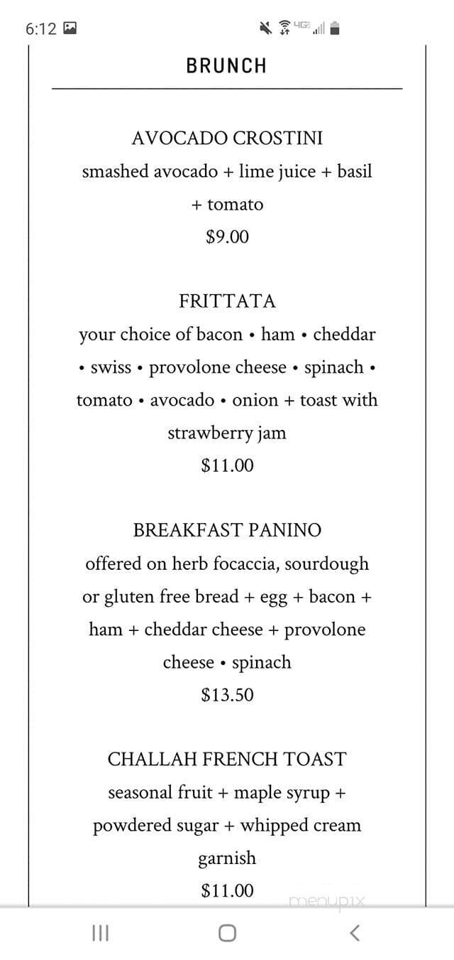 Cafe Des Artistes - Fallbrook, CA menu_pic