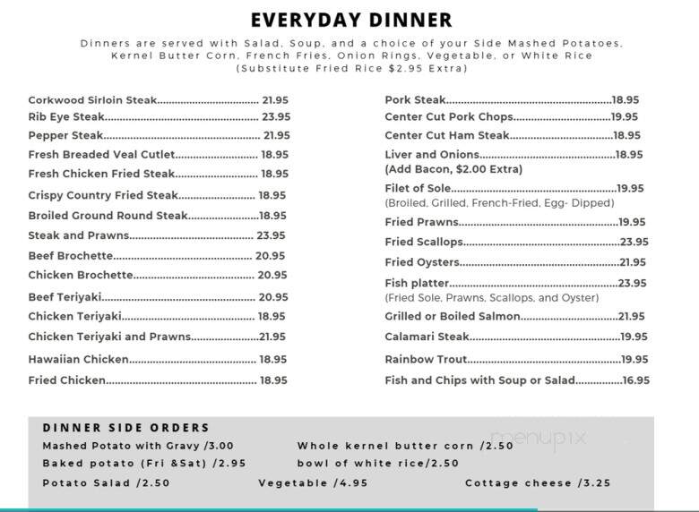 Corkwood Restaurant - Woodland, CA menu_pic