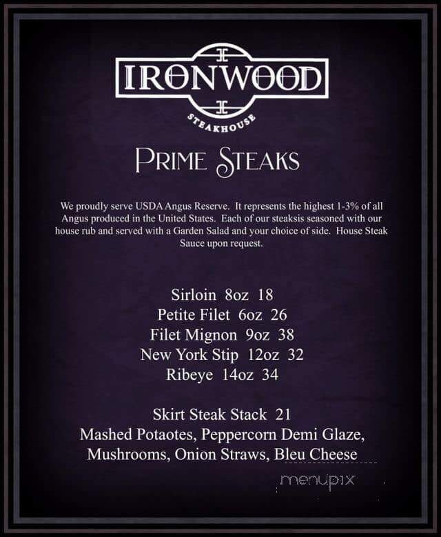 IronWood Steakhouse - Tiffin, OH