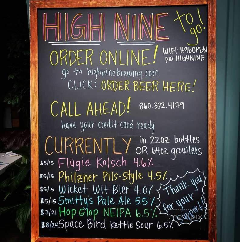 High Nine Brewing - Deep River, CT