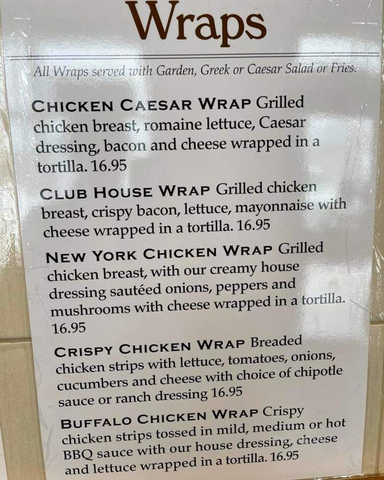 Cortina Restaurant - Espanola, ON menu_pic