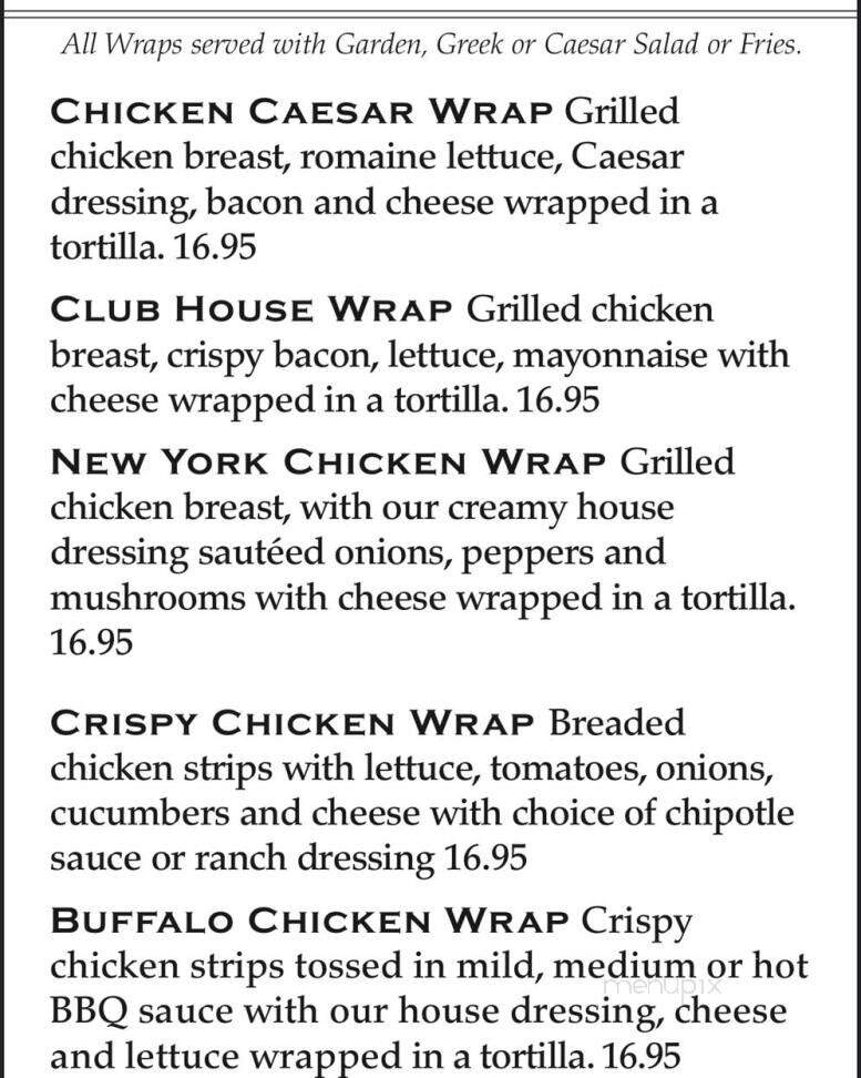 Cortina Restaurant - Espanola, ON menu_pic