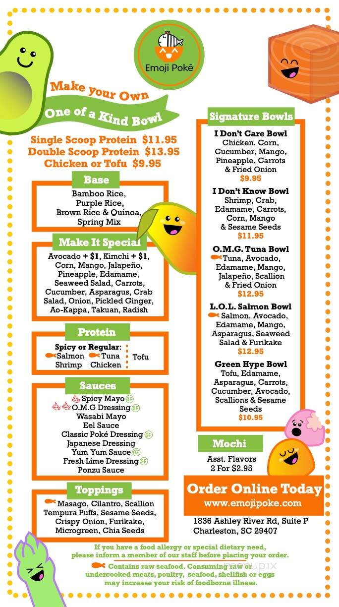 Emoji Poke - Mount Pleasant, SC menu_pic