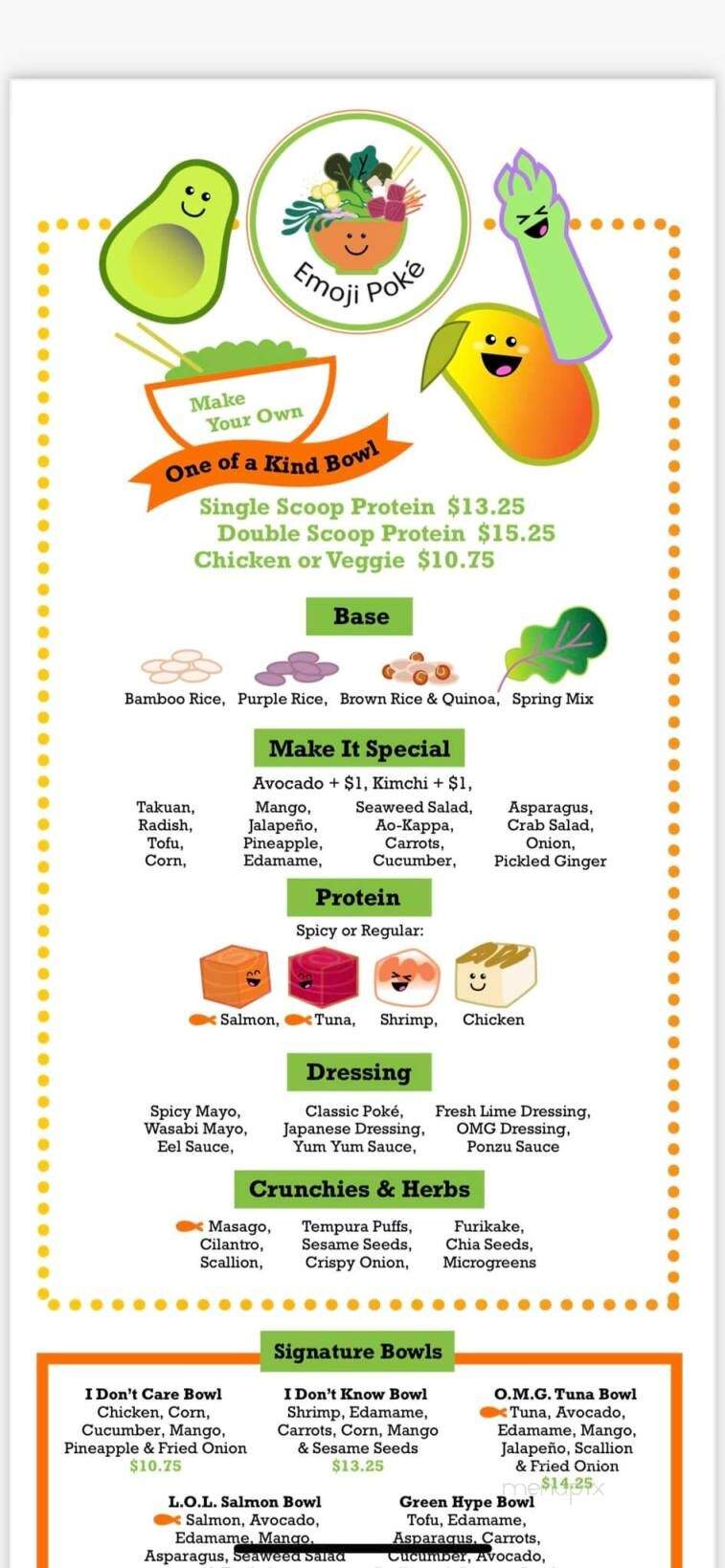 Emoji Poke - Mount Pleasant, SC menu_pic
