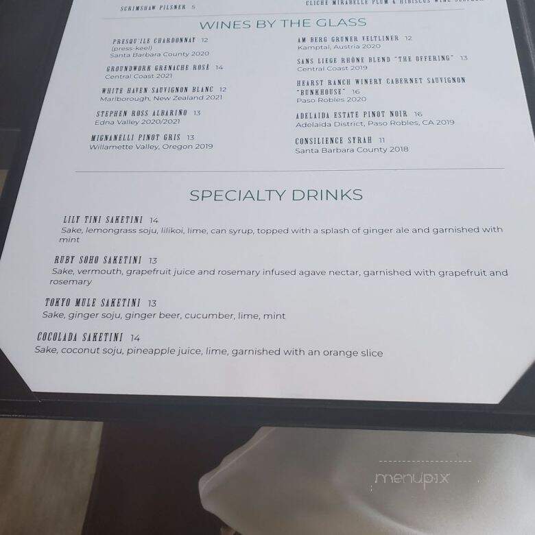 Pono Pacific Kitchen - Grover Beach, CA menu_pic