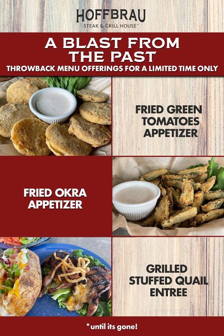 Hoffbrau Steak & Grill House - Grapevine, TX menu_pic
