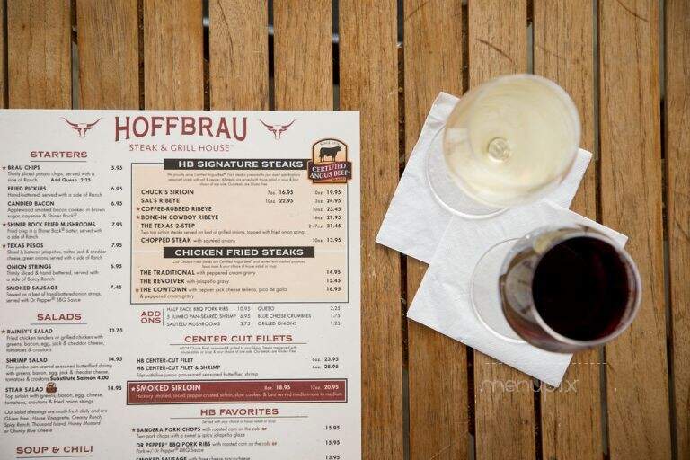 Hoffbrau Steak & Grill House - Grapevine, TX menu_pic