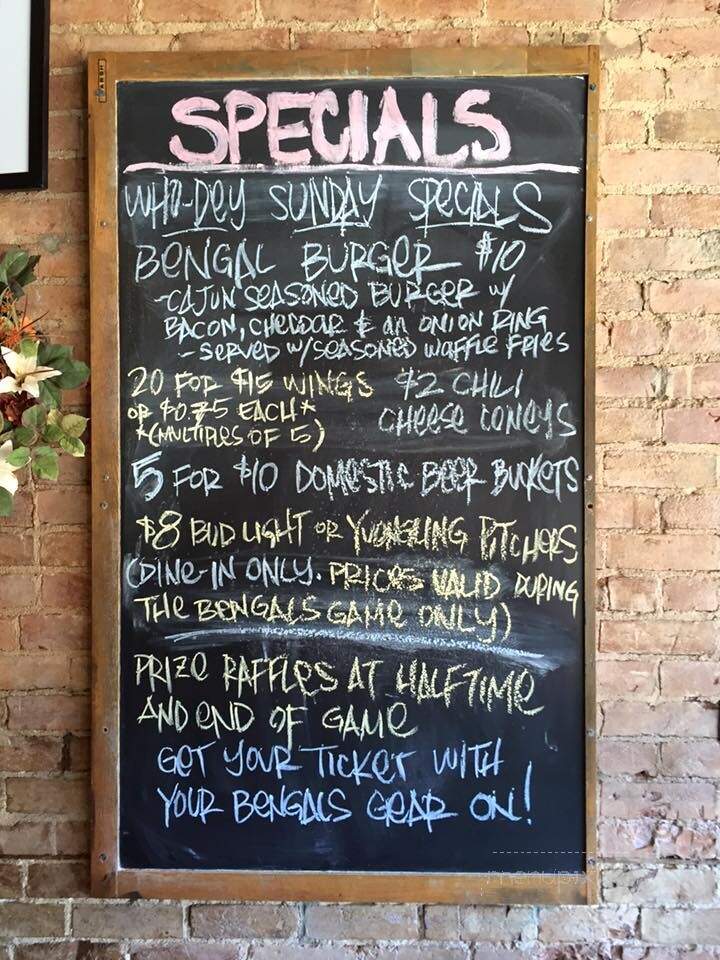 Boswell Alley - Cincinnati, OH menu_pic