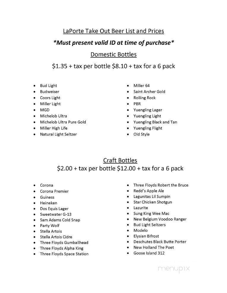 Wings Etc - La Porte, IN menu_pic