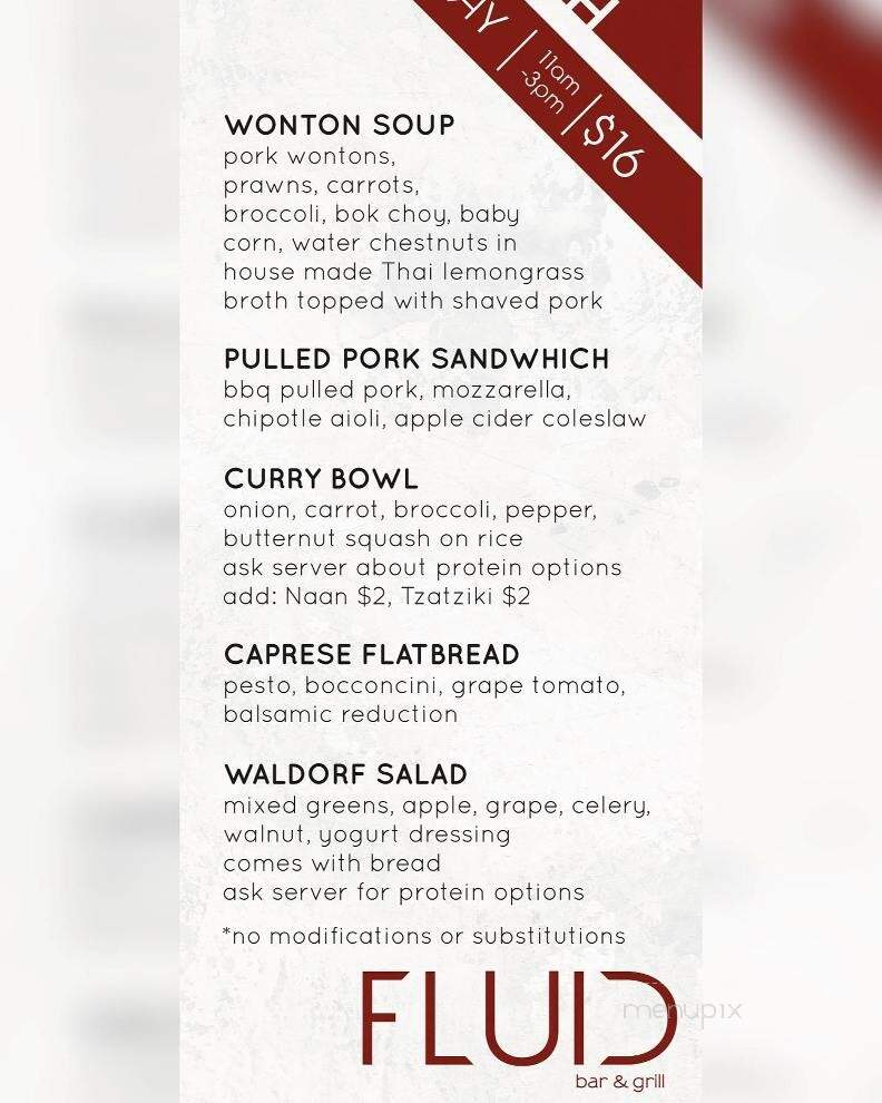 Fluid Bar & Grill - Courtenay, BC