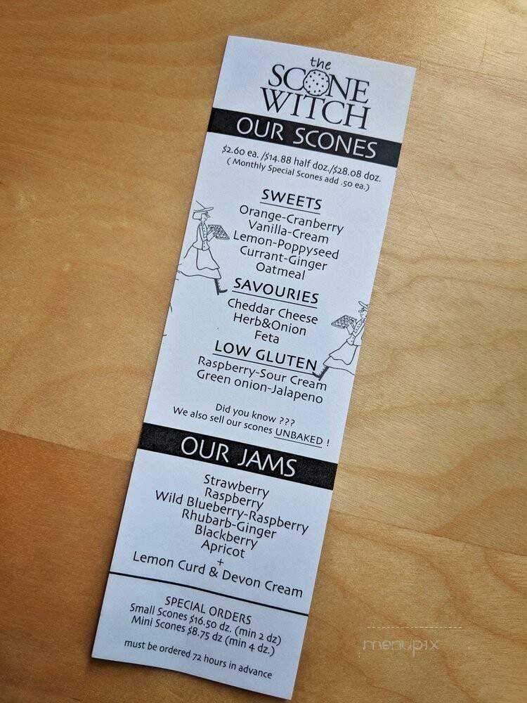 The Scone Witch - Ottawa, ON menu_pic