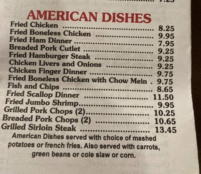 Wah May Restaurant - Fairhaven, MA menu_pic