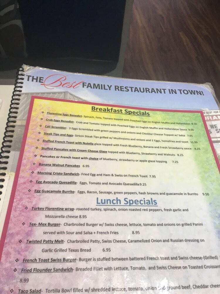 Tom Jones Family Restaurant - Brookhaven, PA menu_pic
