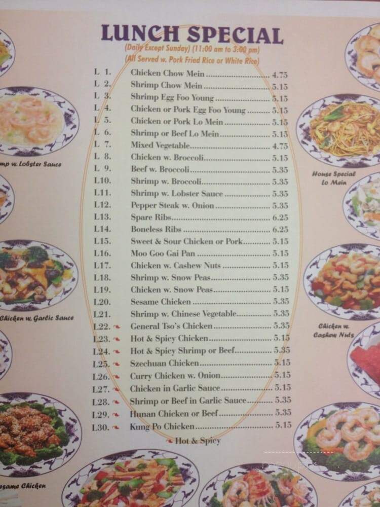 China Chef - Sumter, SC menu_pic