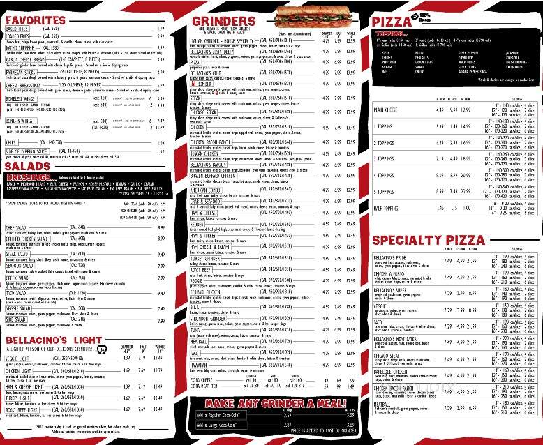 Bellacino's Pizza and Grinders - Lebanon, TN menu_pic