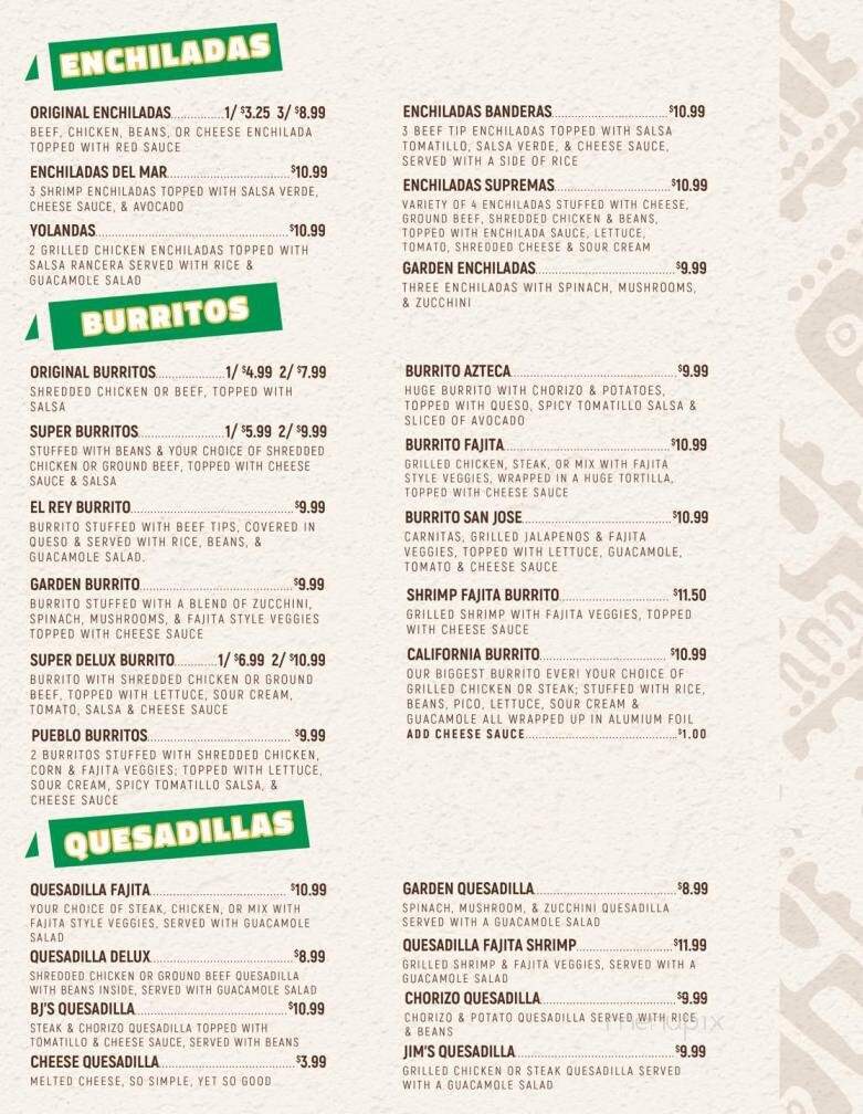 El Azteca Mexican Restaurant - Portland, TN menu_pic