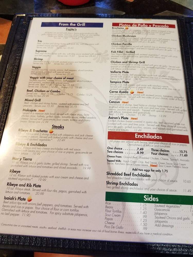 Jorge's Mexican Bar & Grill - Amarillo, TX menu_pic