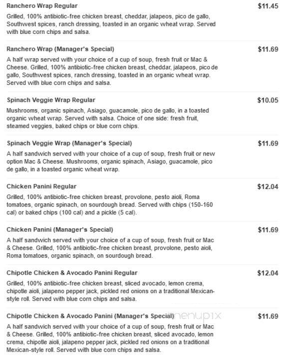 Jason's Deli - Tuscaloosa, AL menu_pic