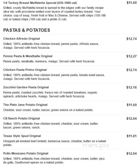Jason's Deli - Tuscaloosa, AL menu_pic