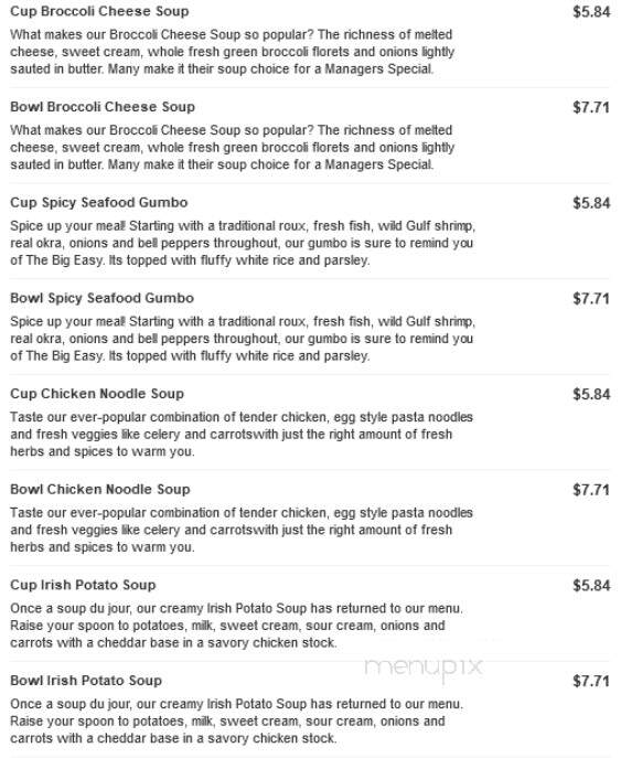 Jason's Deli - Tuscaloosa, AL menu_pic