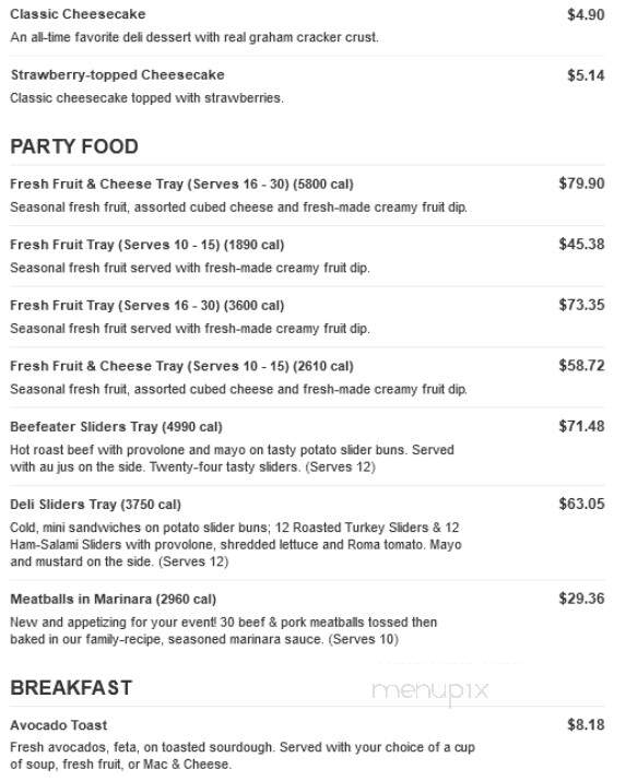 Jason's Deli - Tuscaloosa, AL menu_pic