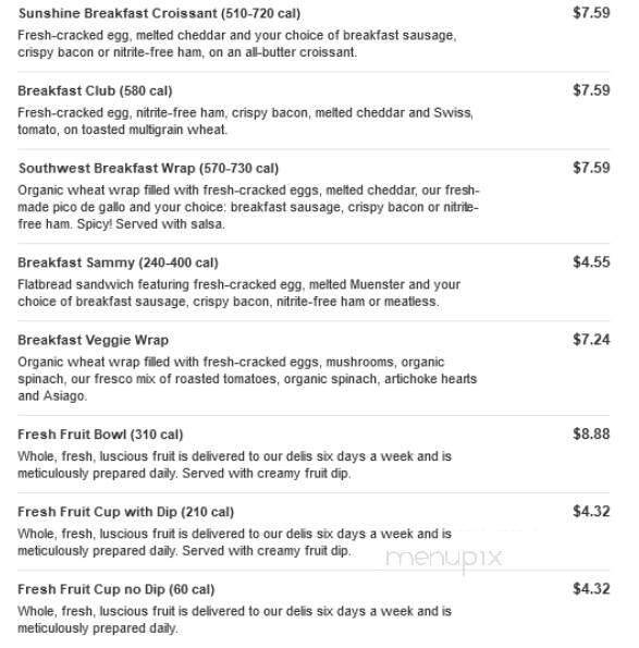 Jason's Deli - Tuscaloosa, AL menu_pic