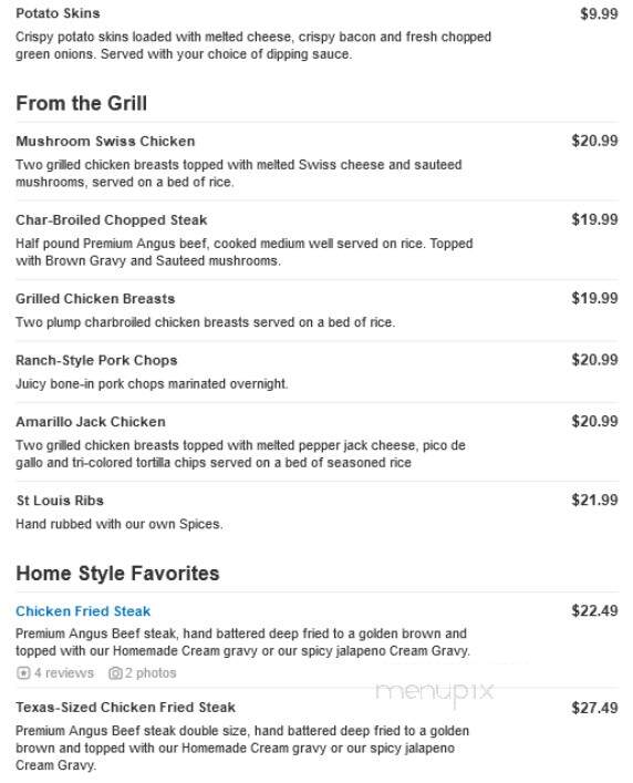 Menu of Black Eyed Pea Restaurant in Pueblo, CO 81008