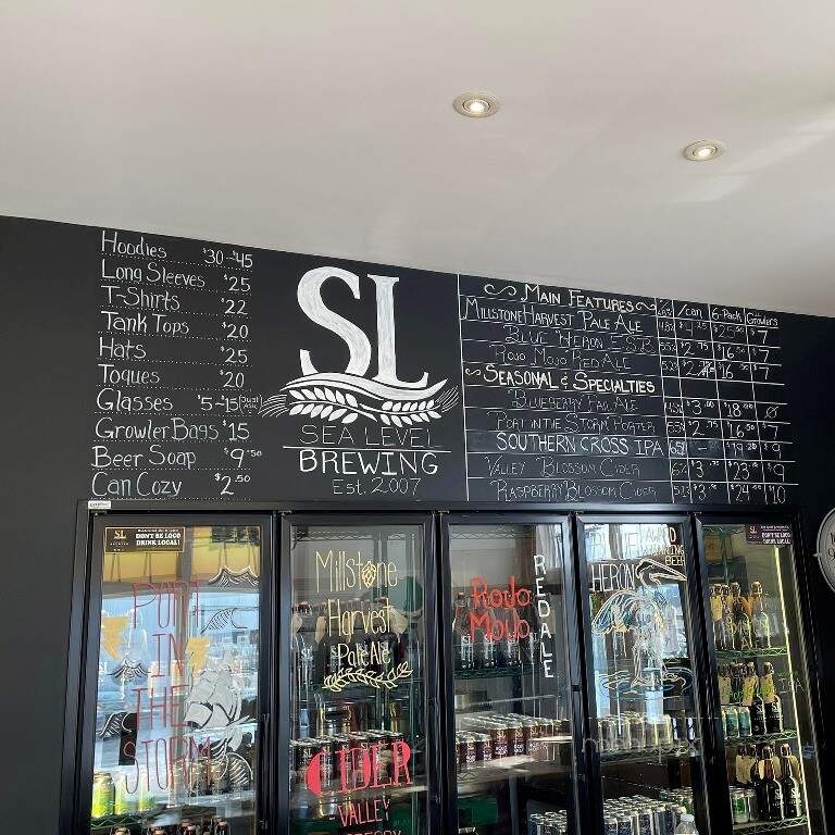 Sea Level Brewing - Port Williams, NS menu_pic