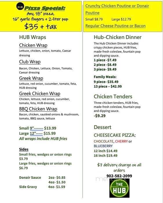 Sea Level Brewing - Port Williams, NS menu_pic