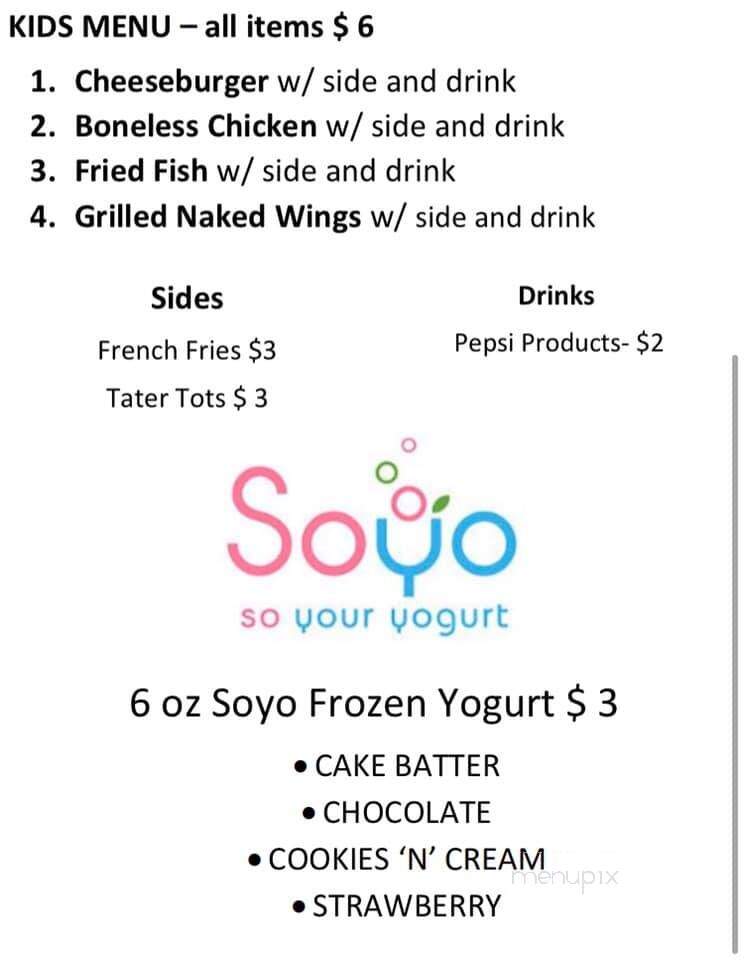 The Famous Restaurant - Centerville, OH menu_pic