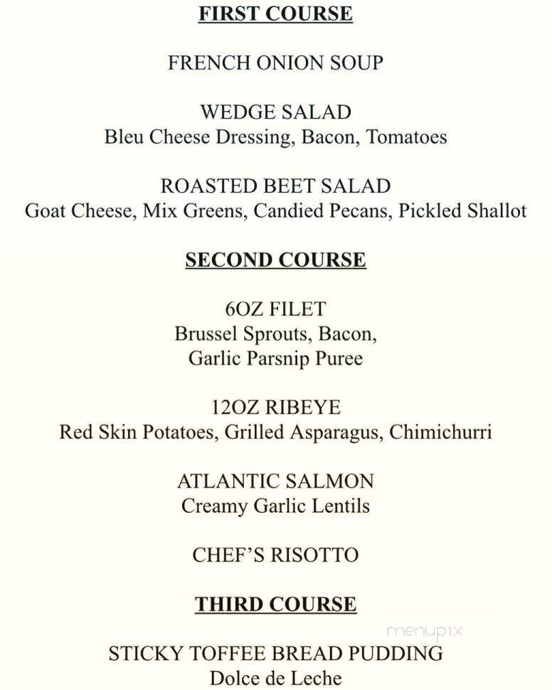 Geraldine's Supper Club & Lounge - Indianapolis, IN menu_pic