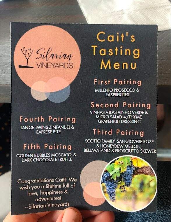 Silarian Vineyards - Cato, WI menu_pic