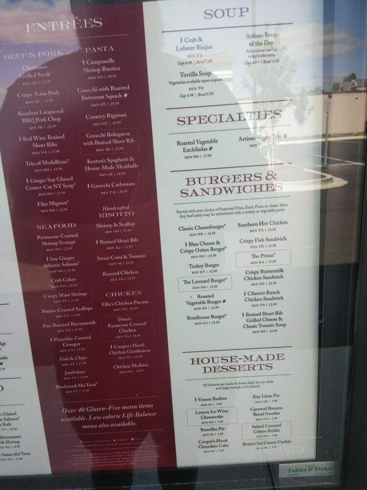 Cooper's Hawk Winery & Restaurant - Kentwood, MI menu_pic