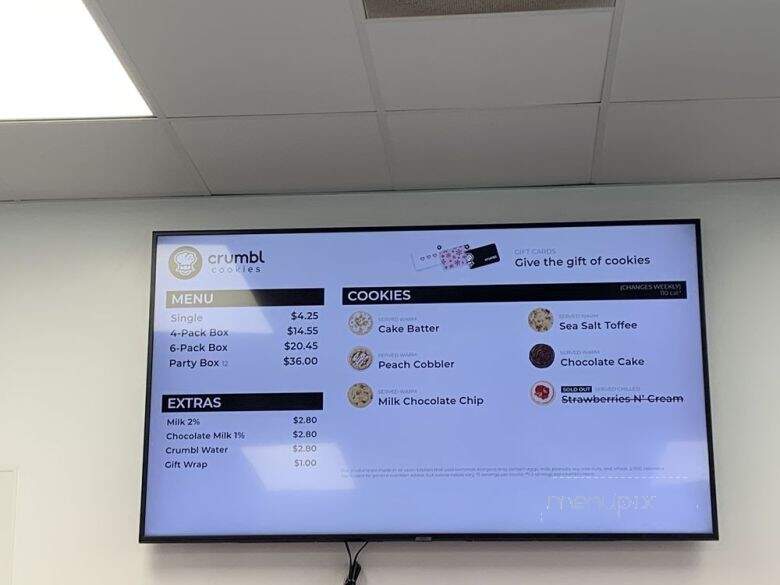Crumbl Cookies - Brea, CA menu_pic