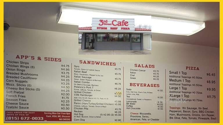 3rd Street Cafe - Streator, IL menu_pic