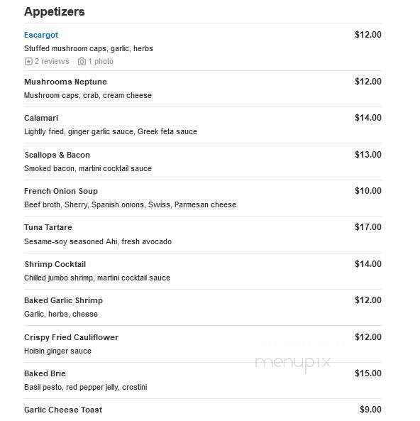 The Keg Steakhouse and Bar - Saskatoon, SK menu_pic