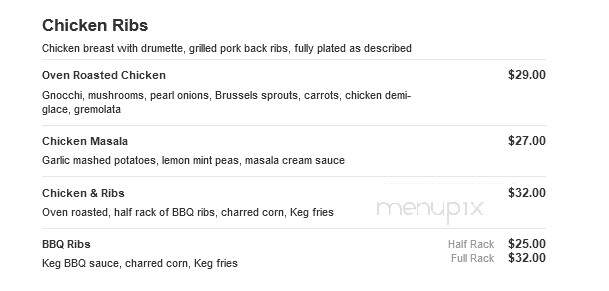 The Keg Steakhouse and Bar - Saskatoon, SK menu_pic