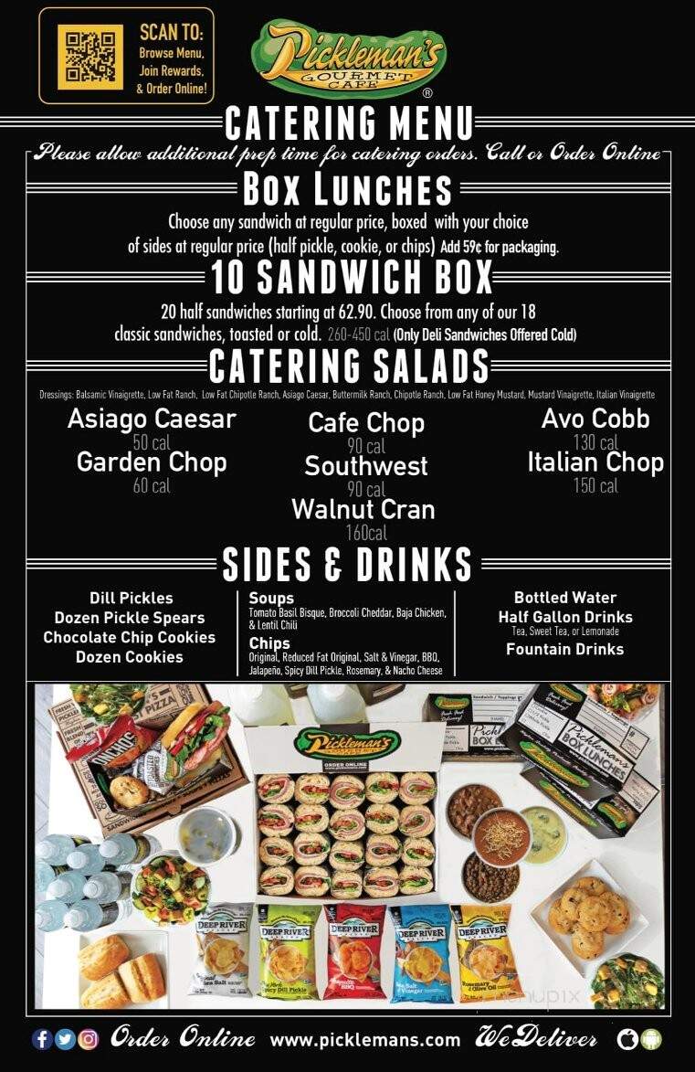 Pickleman's Gourmet Cafe - Noblesville, IN menu_pic