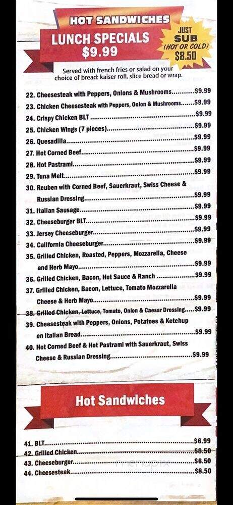 Emmanuel's Bagel & Deli - Trenton, NJ menu_pic