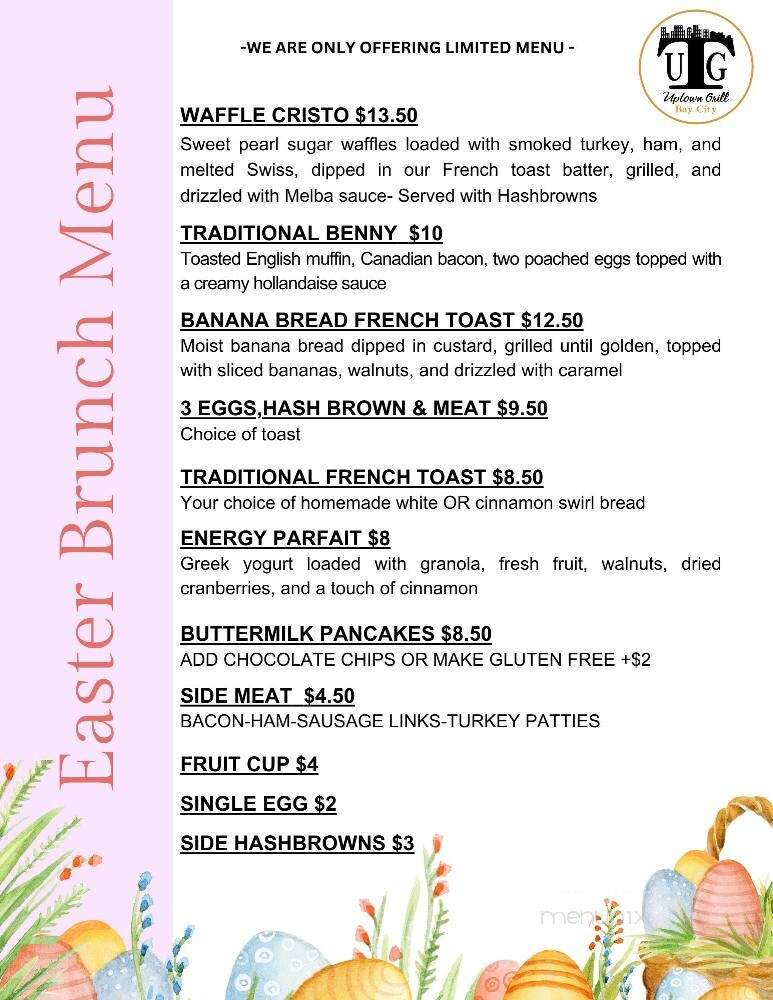 Uptown Grill - Bay City, MI menu_pic
