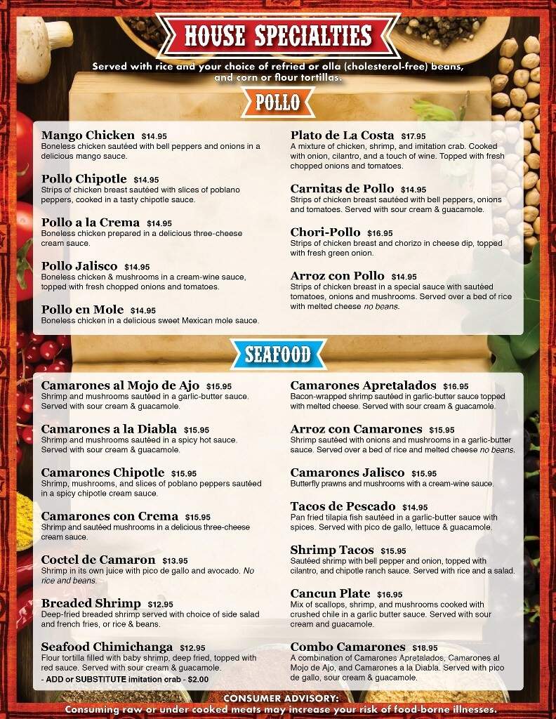 La Casa De Pancho - Maquoketa, IA menu_pic