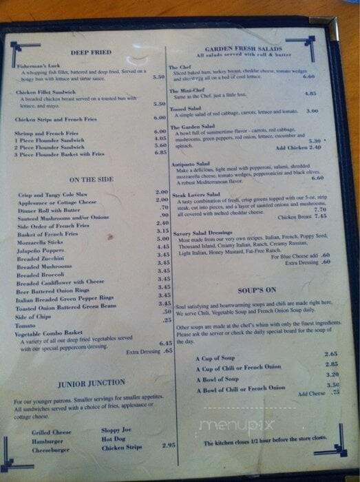 Taggarts Ice Cream Parlor - Canton, OH menu_pic