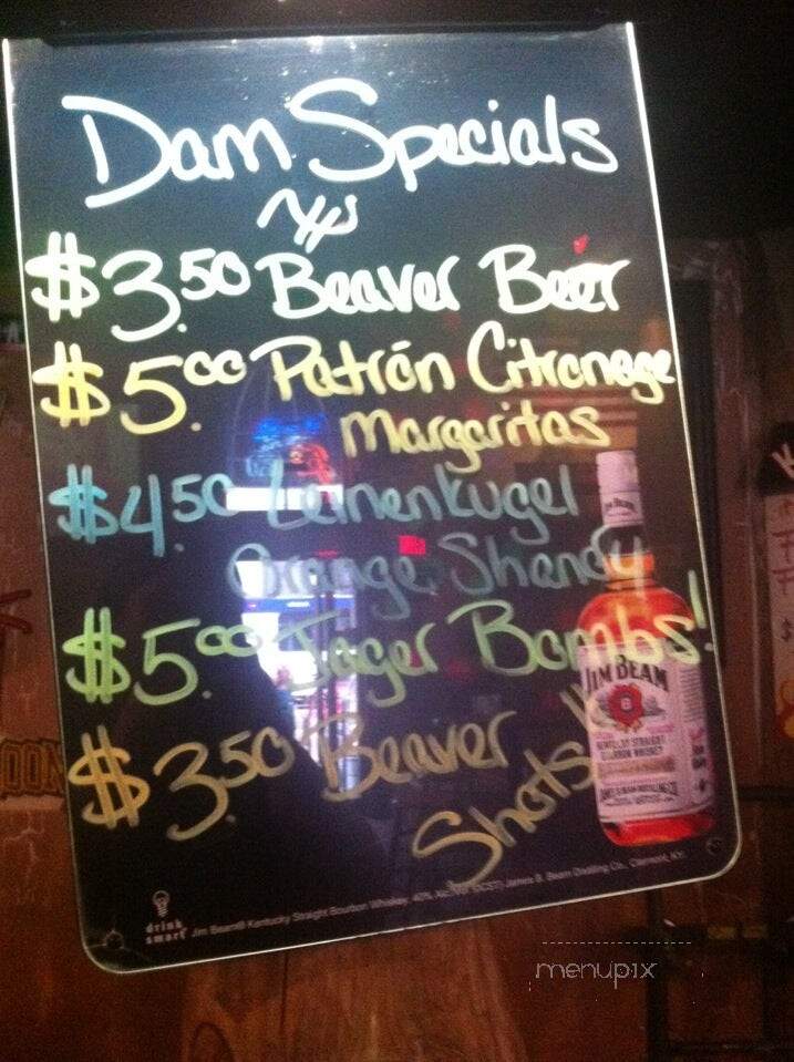 Wild Beaver Saloon - Indianapolis, IN menu_pic