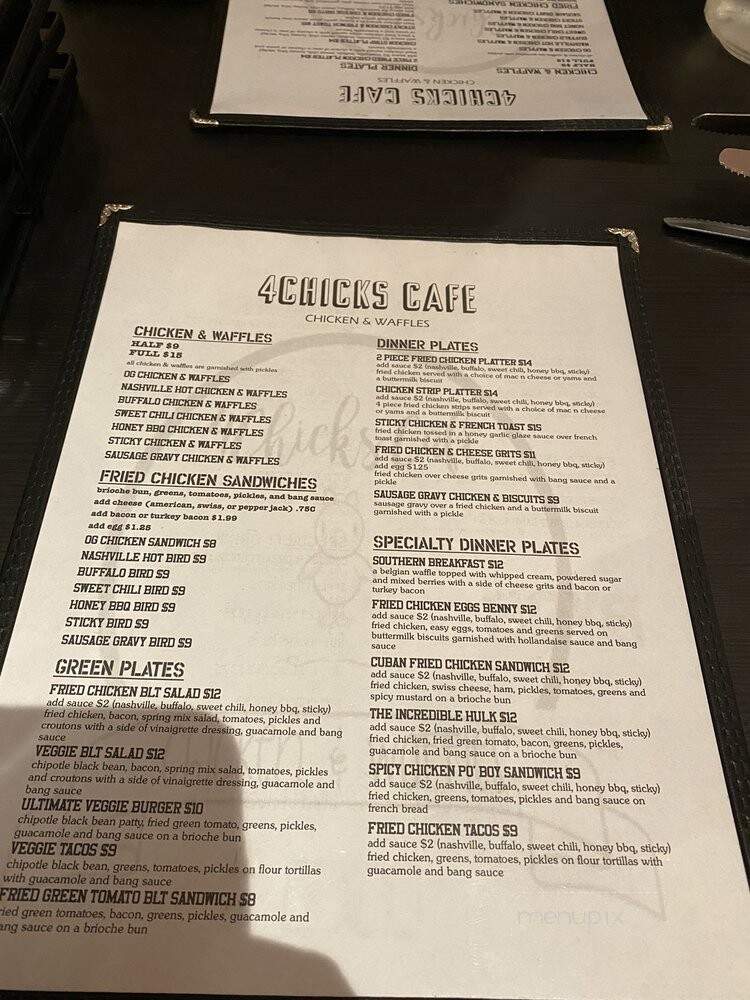 4Chicks CaFe - Newton, NJ menu_pic