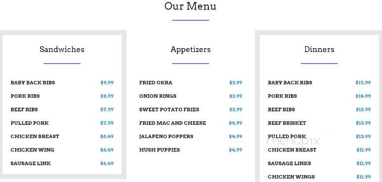 Goldies Texas Style Barbeque - Vancouver, WA menu_pic