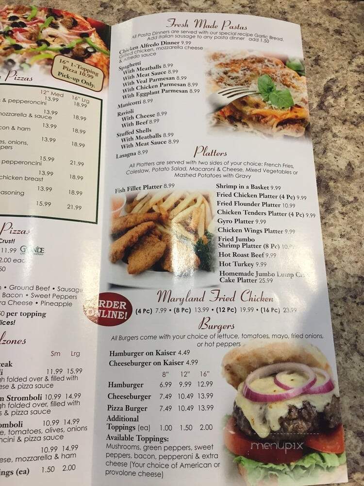 Fratellos - Nottingham, MD menu_pic