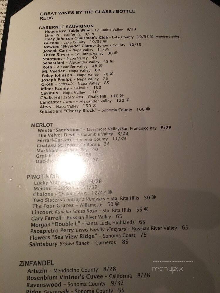 J. Alexander's - Toledo, OH menu_pic