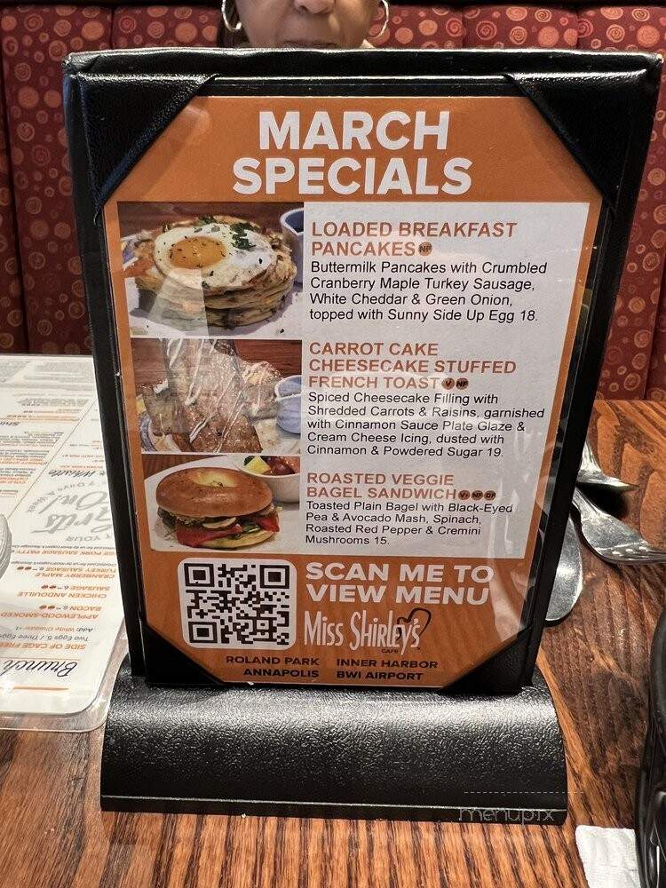 Miss Shirley's - Baltimore, MD menu_pic