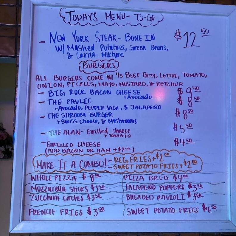 Big Rock Inn - Pinon Hills, CA menu_pic