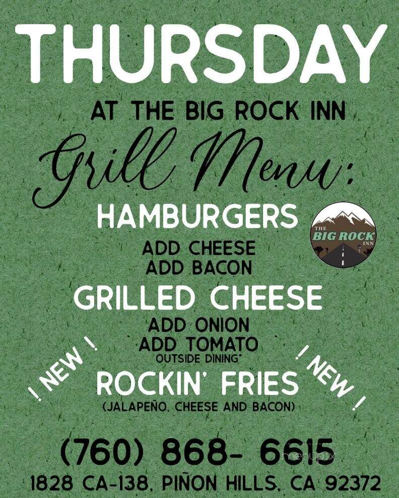 Big Rock Inn - Pinon Hills, CA